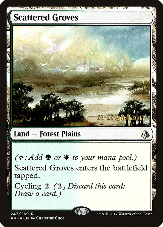 Scattered Groves [Amonkhet Prerelease Promos] | Lots Moore NSW