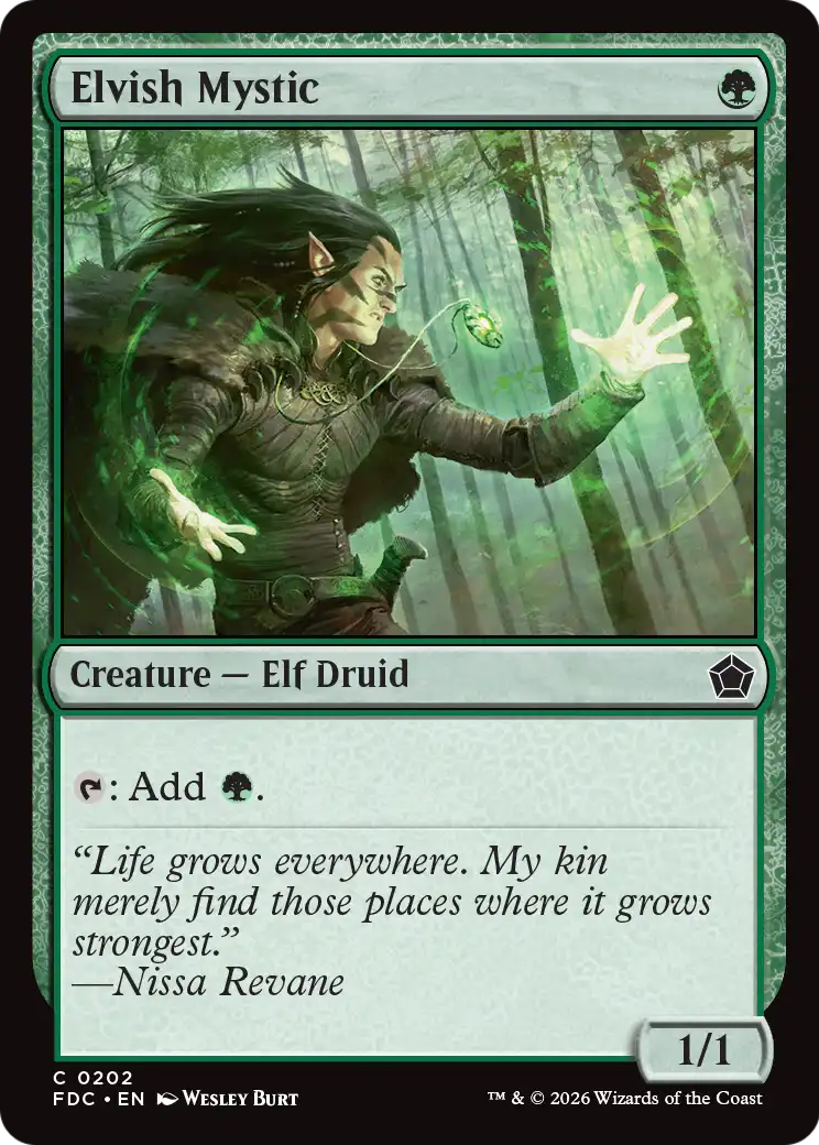 Elvish Mystic [Foundations Commander] | Lots Moore NSW
