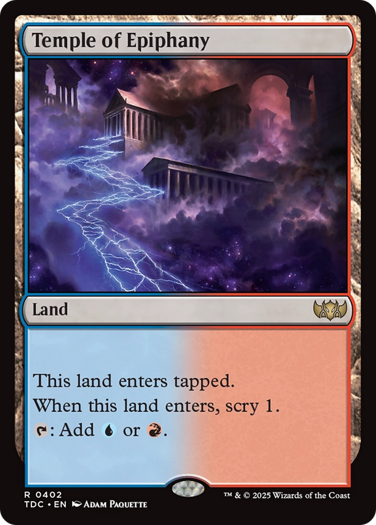 Temple of Epiphany [Tarkir: Dragonstorm Commander] | Lots Moore NSW