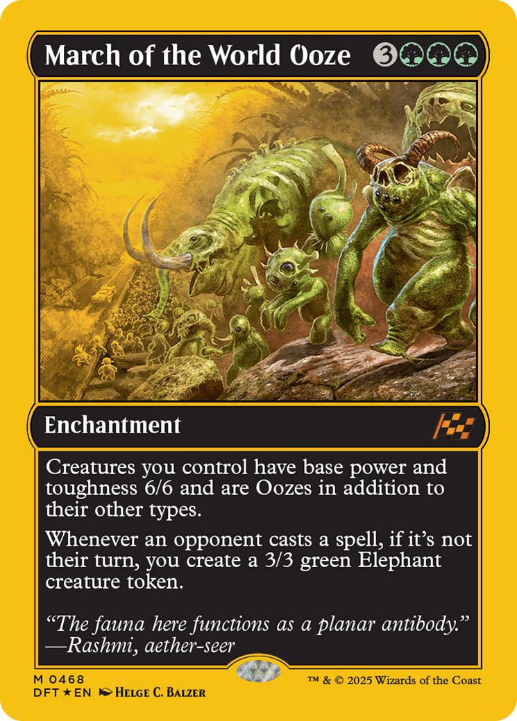March of the World Ooze (First-Place Foil) [Aetherdrift] | Lots Moore NSW