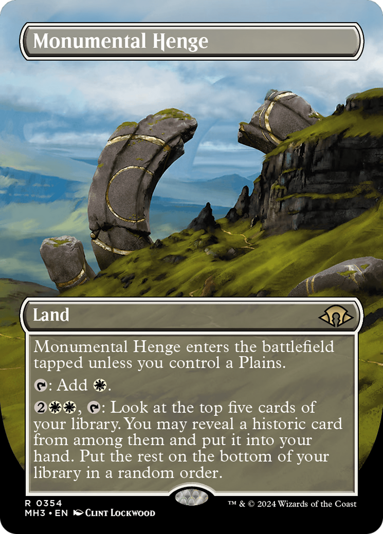 Monumental Henge (Borderless) [Modern Horizons 3] | Lots Moore NSW