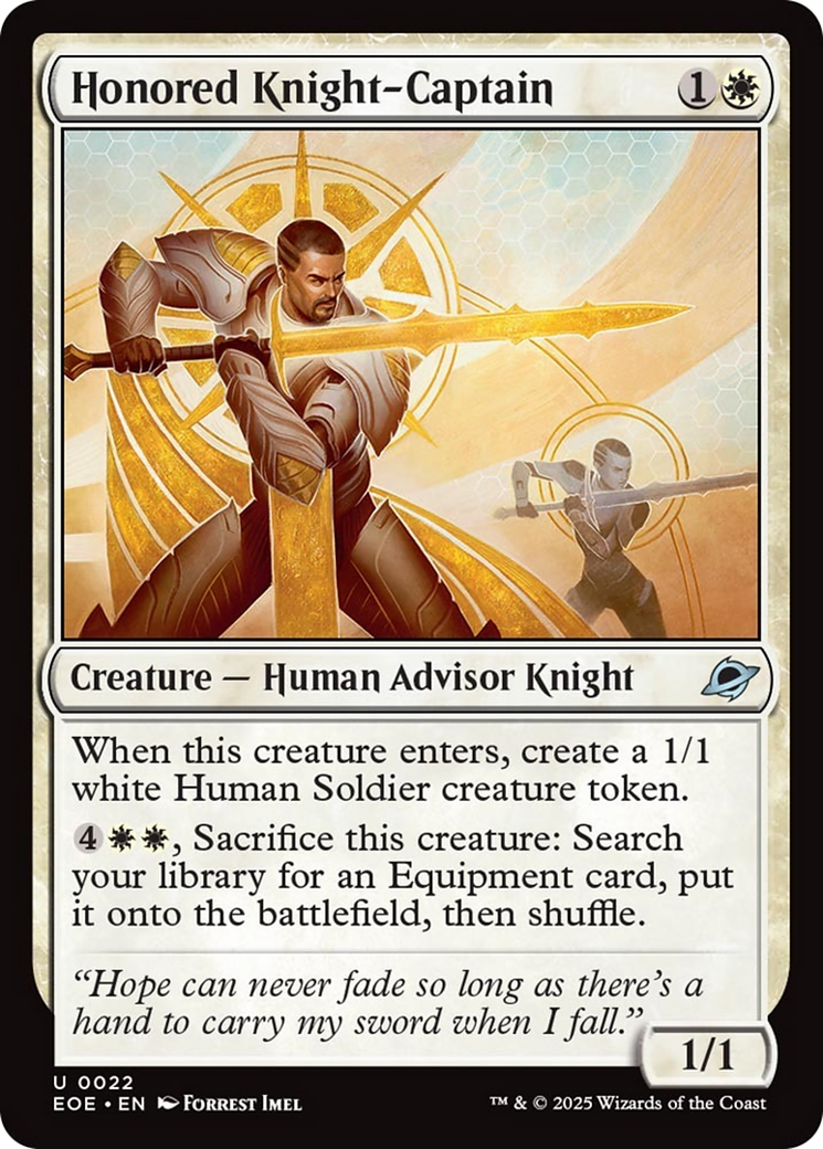 Honored Knight-Captain [Edge of Eternities] | Lots Moore NSW