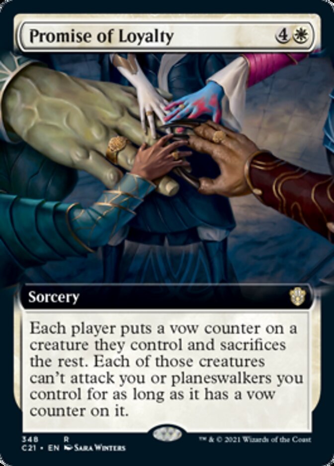 Promise of Loyalty (Extended Art) [Commander 2021] | Lots Moore NSW