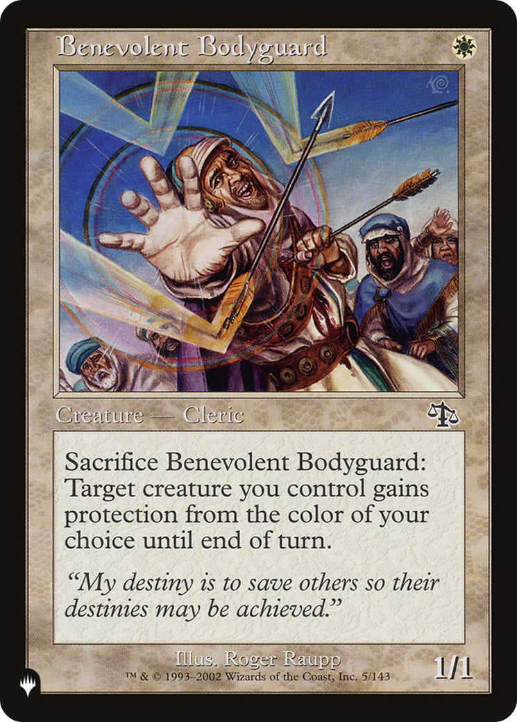 Benevolent Bodyguard [The List Reprints] | Lots Moore NSW