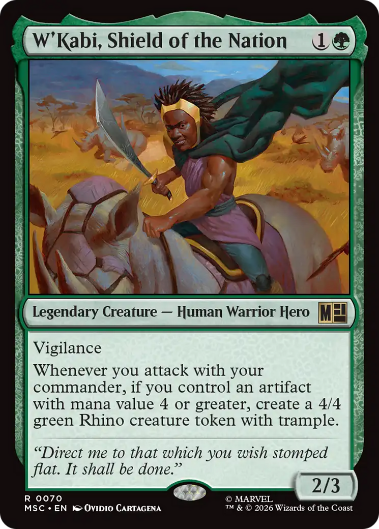 W'Kabi, Shield of the Nation (Surge Foil) [Marvel Super Heroes Commander] | Lots Moore NSW