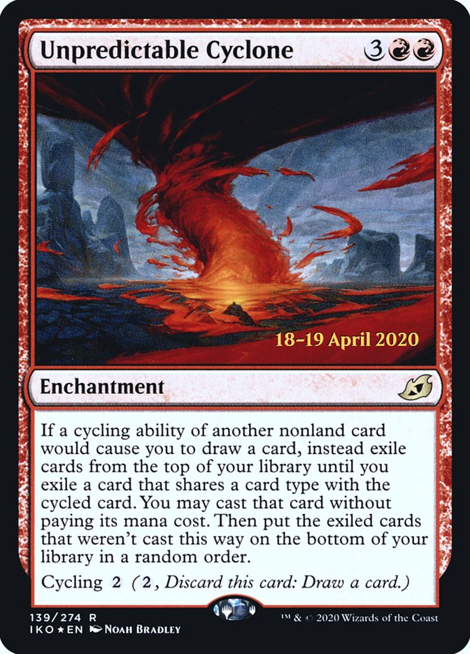 Unpredictable Cyclone [Ikoria: Lair of Behemoths Prerelease Promos] | Lots Moore NSW