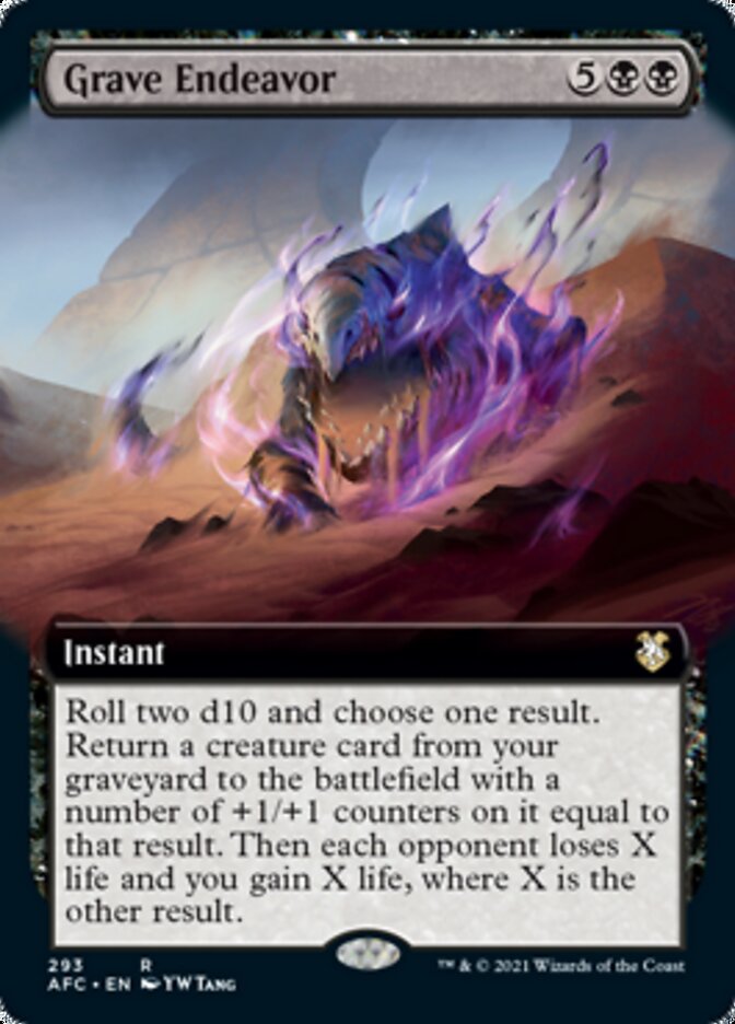 Grave Endeavor (Extended Art) [Dungeons & Dragons: Adventures in the Forgotten Realms Commander] | Lots Moore NSW