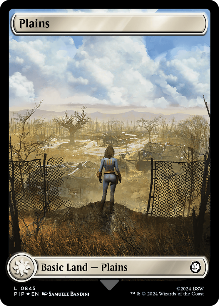 Plains (0845) (Surge Foil) [Fallout] | Lots Moore NSW