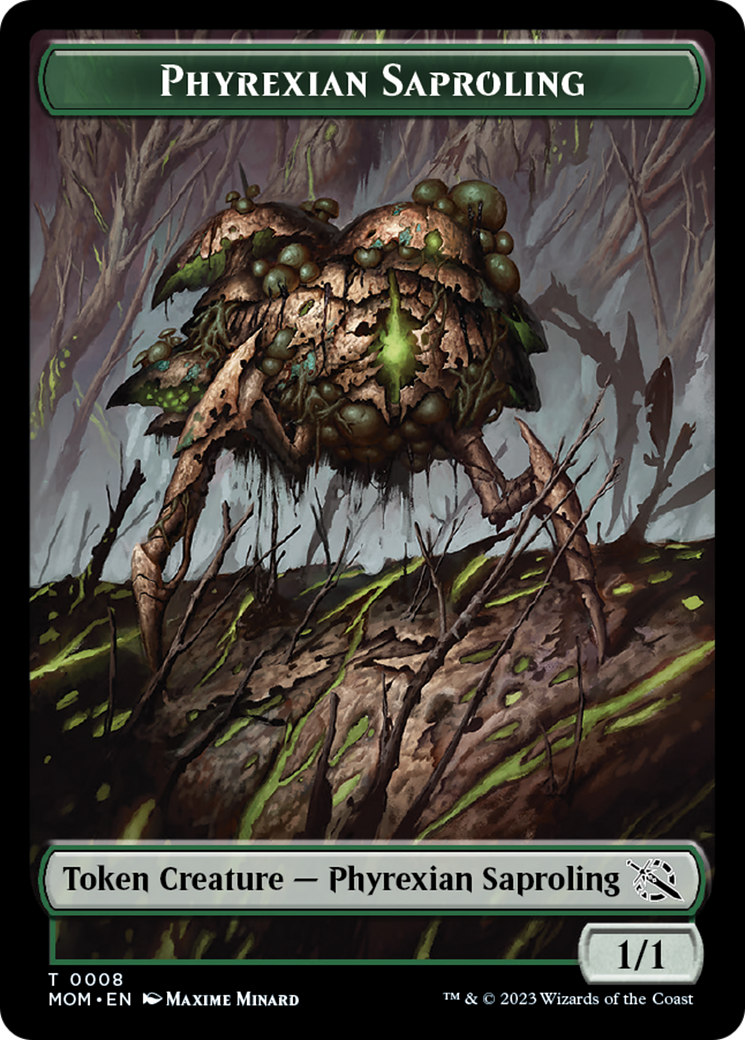 First Mate Ragavan // Phyrexian Saproling Double-Sided Token [March of the Machine Tokens] | Lots Moore NSW