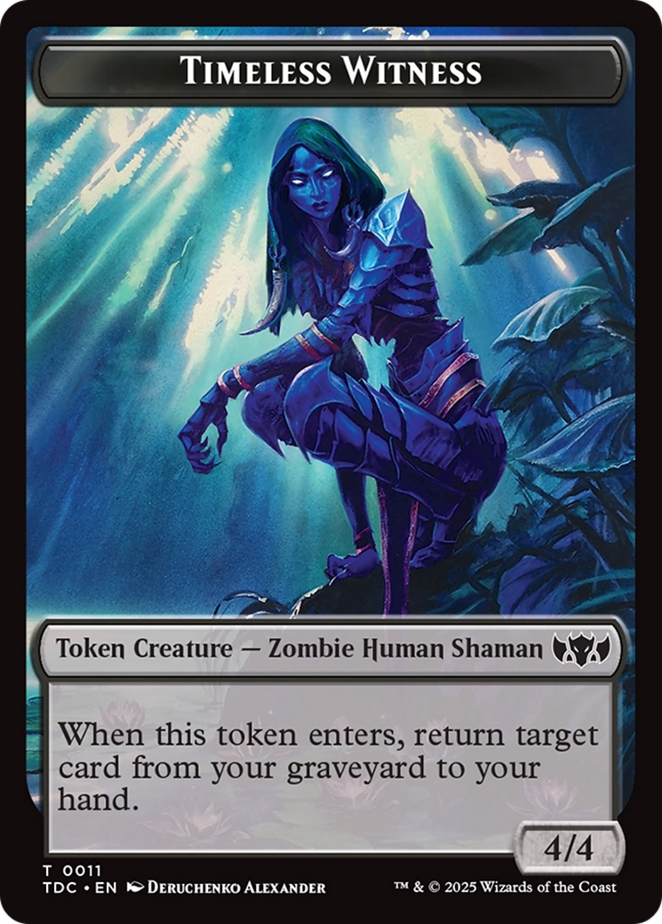 Goat // Timeless Witness Double-Sided Token [Tarkir: Dragonstorm Commander Tokens] | Lots Moore NSW