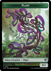 Plant Warrior // Plant Double-Sided Token [Outlaws of Thunder Junction Commander Tokens] | Lots Moore NSW