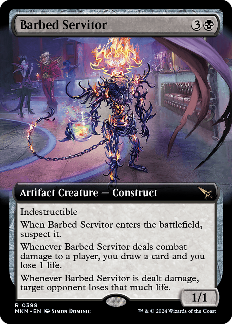 Barbed Servitor (Extended Art) [Murders at Karlov Manor] | Lots Moore NSW