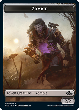 Snake // Zombie Double-Sided Token [Commander Collection: Black Tokens] | Lots Moore NSW