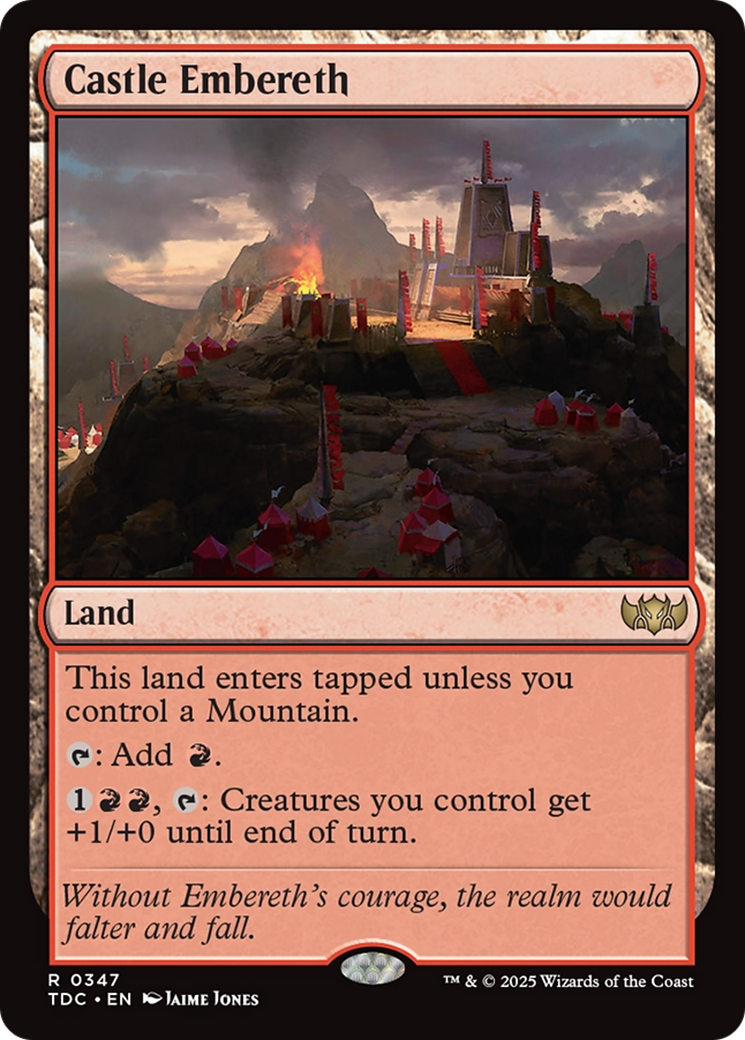 Castle Embereth [Tarkir: Dragonstorm Commander] | Lots Moore NSW