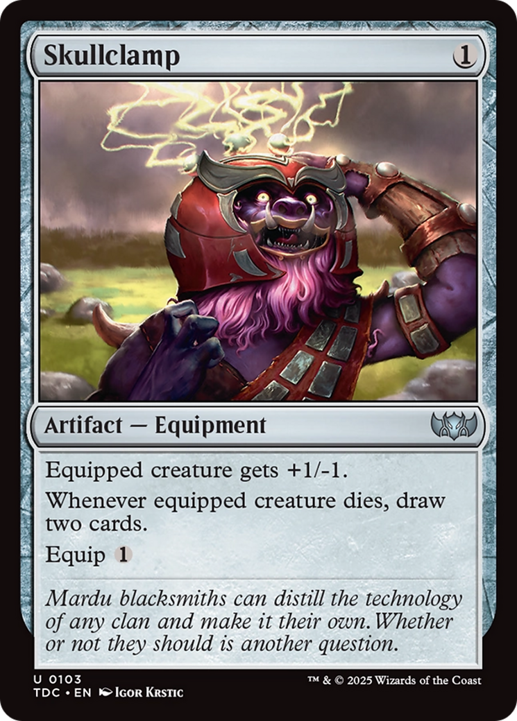 Skullclamp [Tarkir: Dragonstorm Commander] | Lots Moore NSW