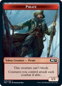 Pirate // Weird Double-Sided Token [Core Set 2021 Tokens] | Lots Moore NSW