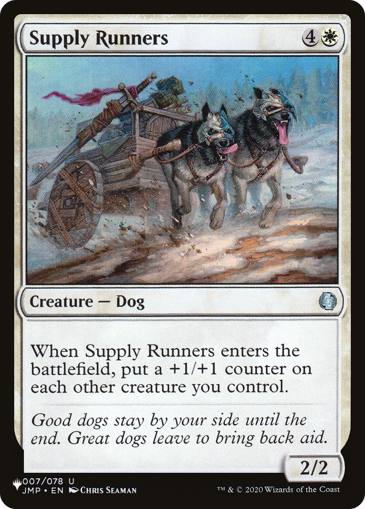 Supply Runners [The List Reprints] | Lots Moore NSW