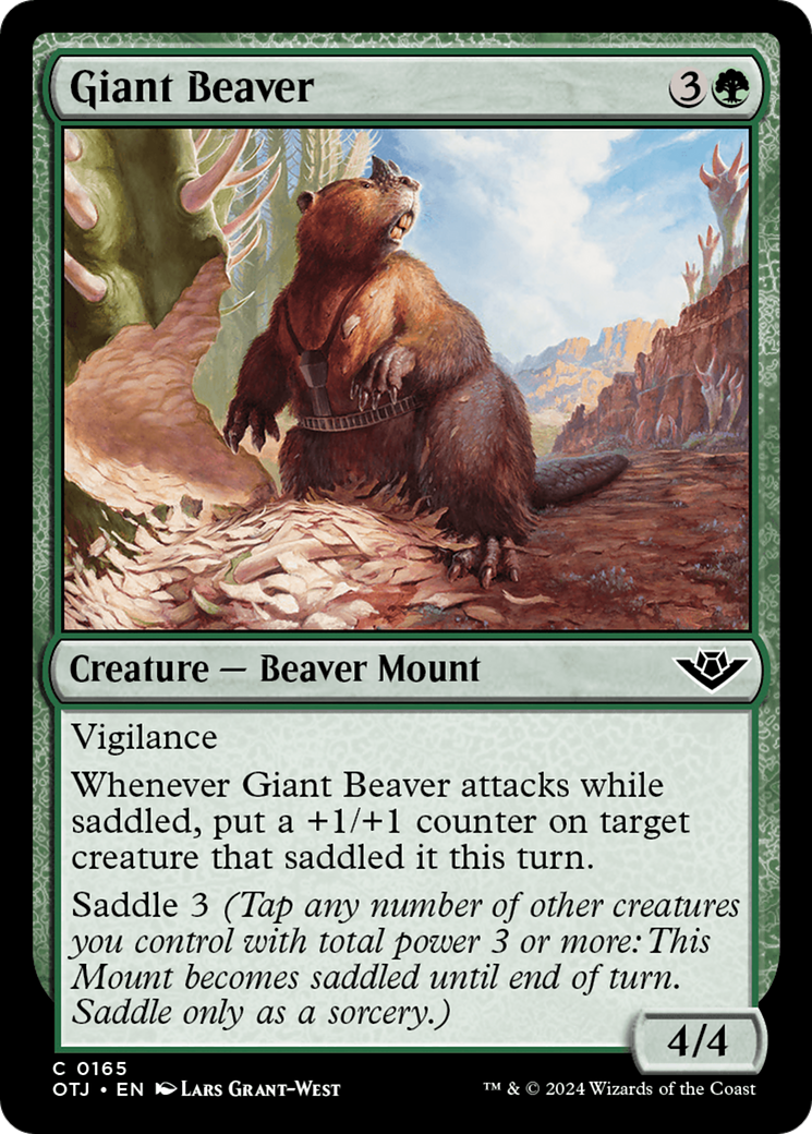 Giant Beaver [Outlaws of Thunder Junction] | Lots Moore NSW