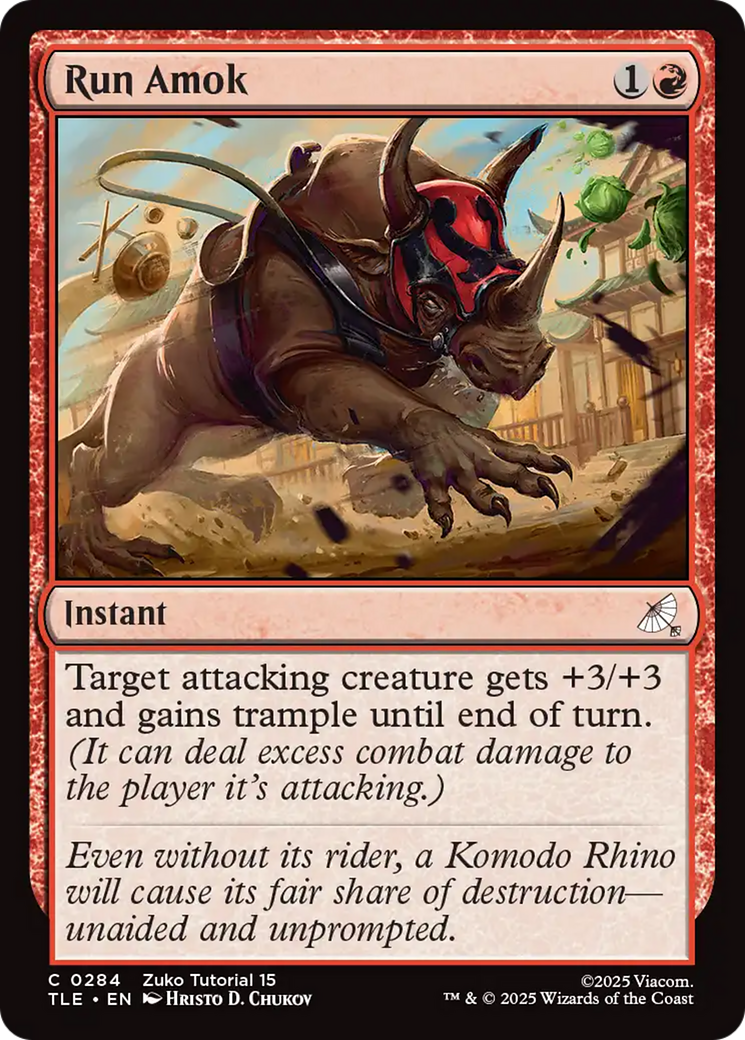 Run Amok (0284) [Avatar: The Last Airbender: Eternal-Legal] | Lots Moore NSW