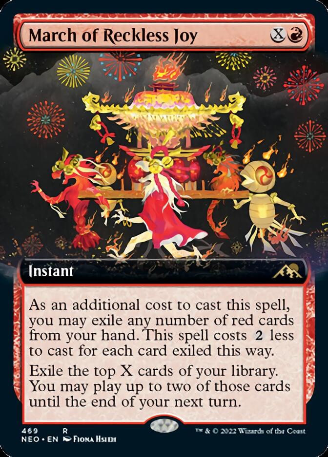 March of Reckless Joy (Extended Art) [Kamigawa: Neon Dynasty] | Lots Moore NSW