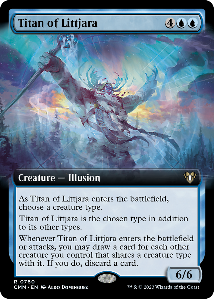 Titan of Littjara (Extended Art) [Commander Masters] | Lots Moore NSW