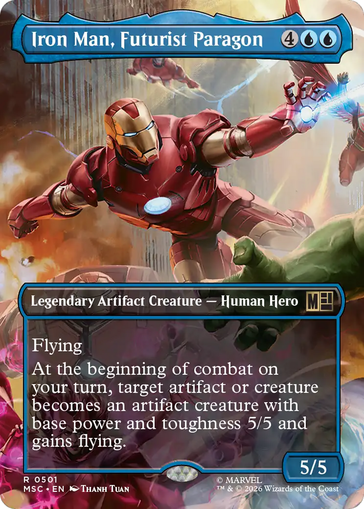 Iron Man, Futurist Paragon (Borderless) [Marvel Super Heroes Commander] | Lots Moore NSW