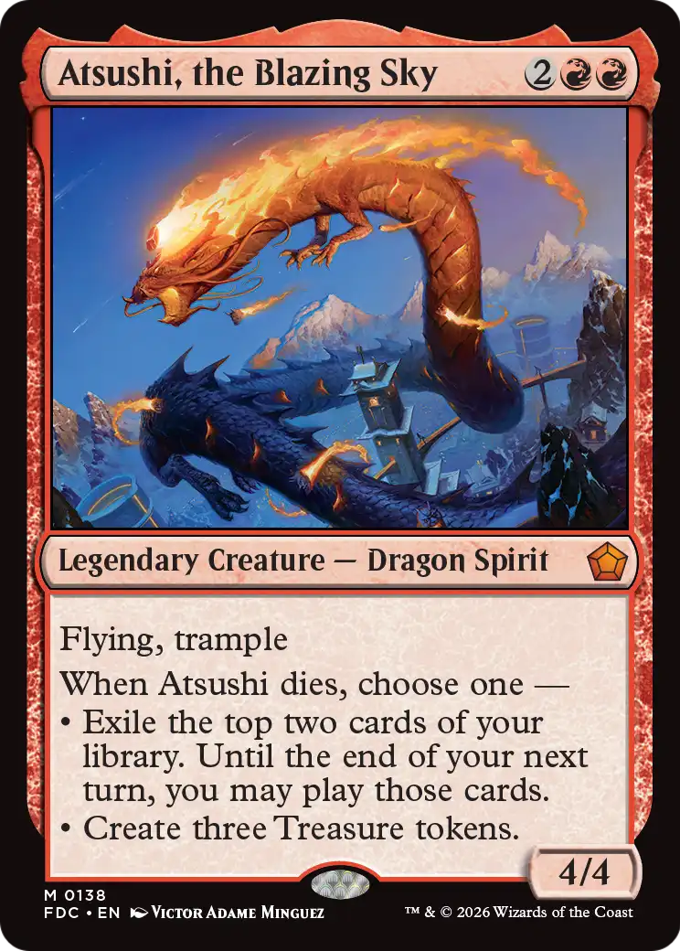 Atsushi, the Blazing Sky [Foundations Commander] | Lots Moore NSW