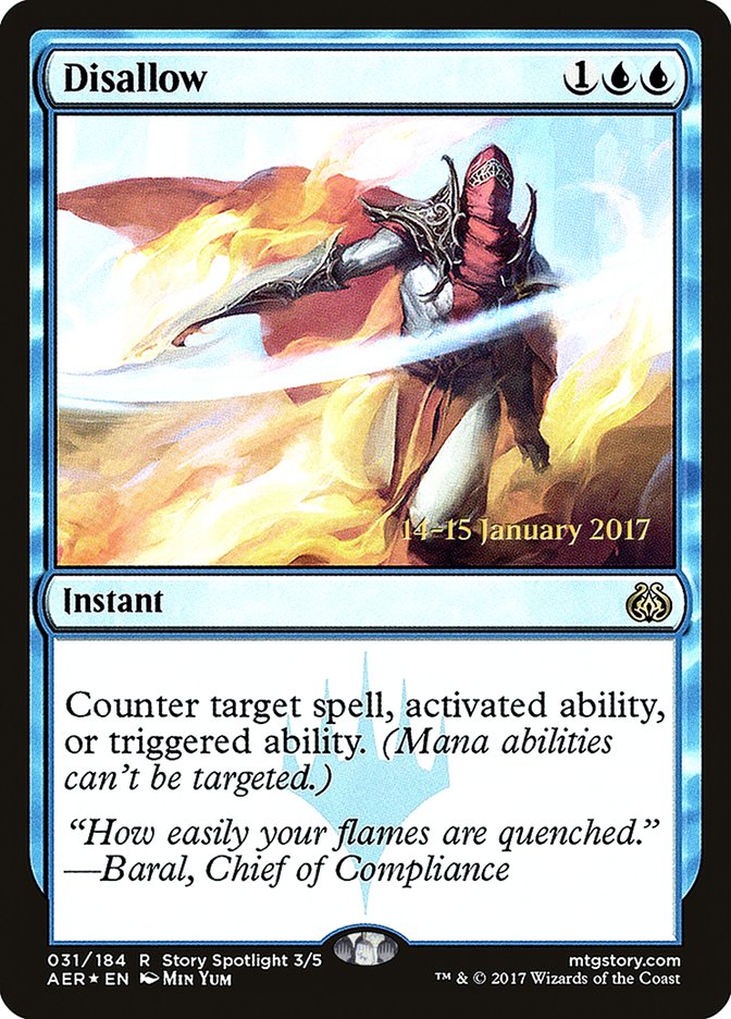 Disallow [Aether Revolt Prerelease Promos] | Lots Moore NSW