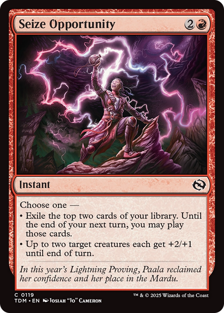 Seize Opportunity [Tarkir: Dragonstorm] | Lots Moore NSW