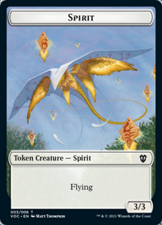 Spirit (003) // Thopter Double-Sided Token [Innistrad: Crimson Vow Commander Tokens] | Lots Moore NSW