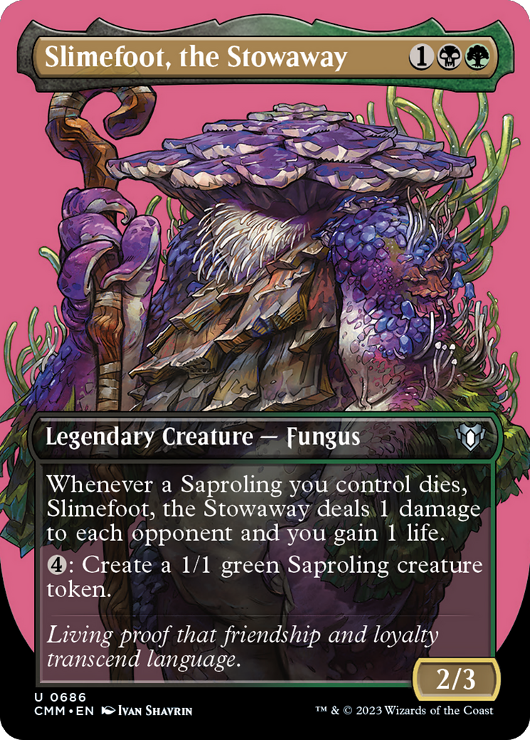 Slimefoot, the Stowaway (Borderless Profile) [Commander Masters] | Lots Moore NSW