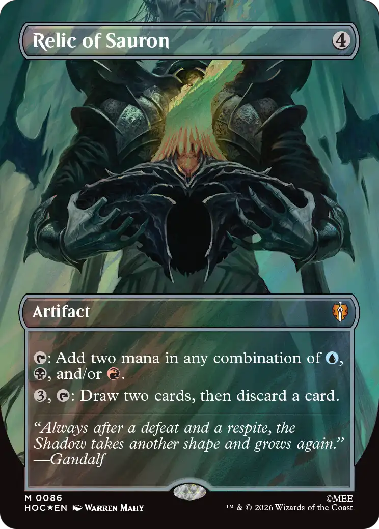 Relic of Sauron (Borderless) (Surge Foil) [The Hobbit: Eternal-Legal] | Lots Moore NSW