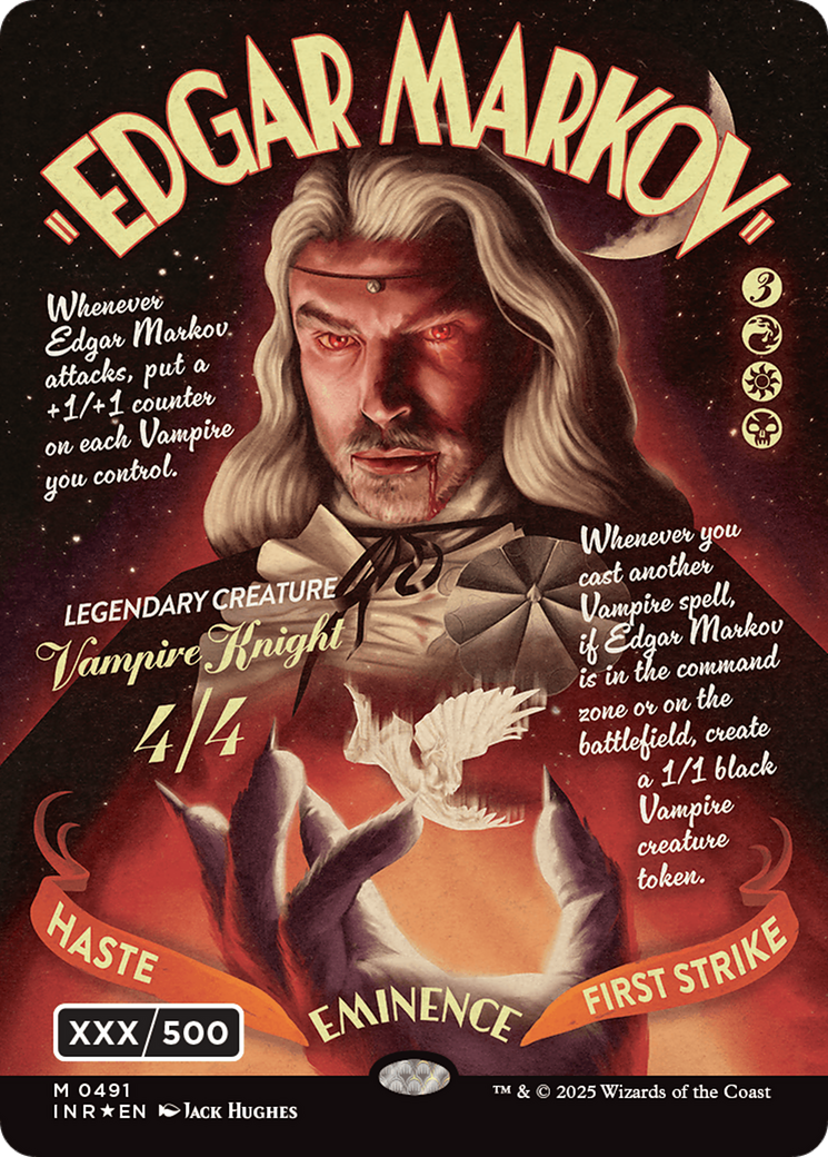Edgar Markov (Showcase) (Serial Numbered) (Double Rainbow Foil) [Innistrad Remastered] | Lots Moore NSW