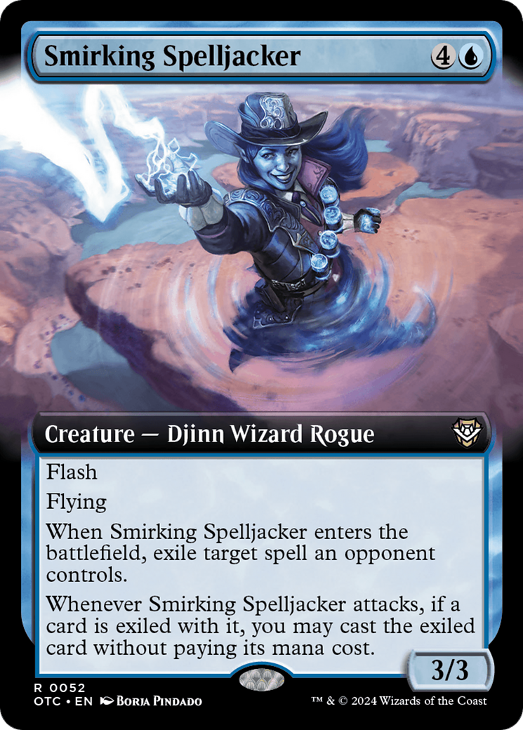 Smirking Spelljacker (Extended Art) [Outlaws of Thunder Junction Commander] | Lots Moore NSW