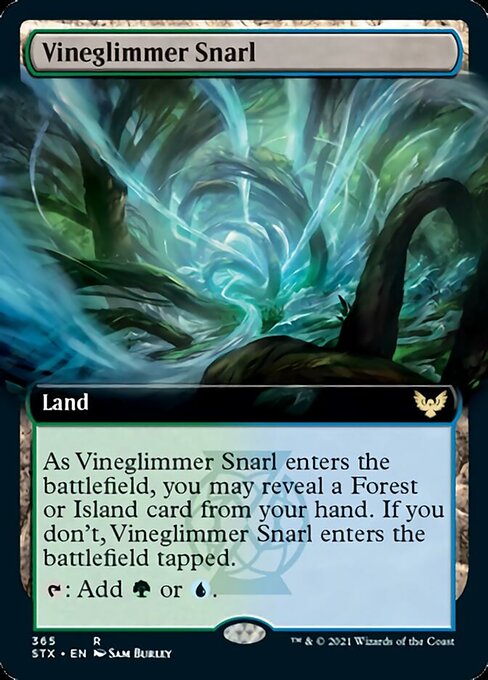 Vineglimmer Snarl (Extended Art) [Strixhaven: School of Mages] | Lots Moore NSW