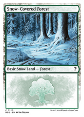 Snow-Covered Forest (White Border) [Mystery Booster 2] | Lots Moore NSW