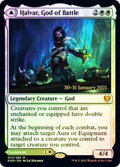 Halvar, God of Battle // Sword of the Realms [Kaldheim Prerelease Promos] | Lots Moore NSW