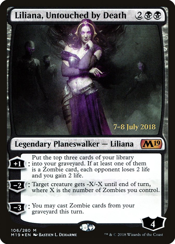Liliana, Untouched by Death [Core Set 2019 Prerelease Promos] | Lots Moore NSW