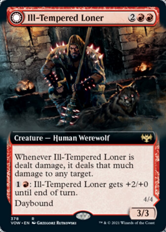Ill-Tempered Loner // Howlpack Avenger (Extended Art) [Innistrad: Crimson Vow] | Lots Moore NSW