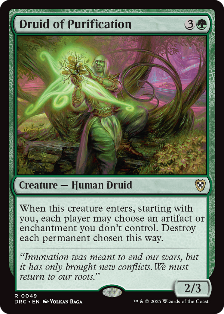 Druid of Purification [Aetherdrift Commander] | Lots Moore NSW