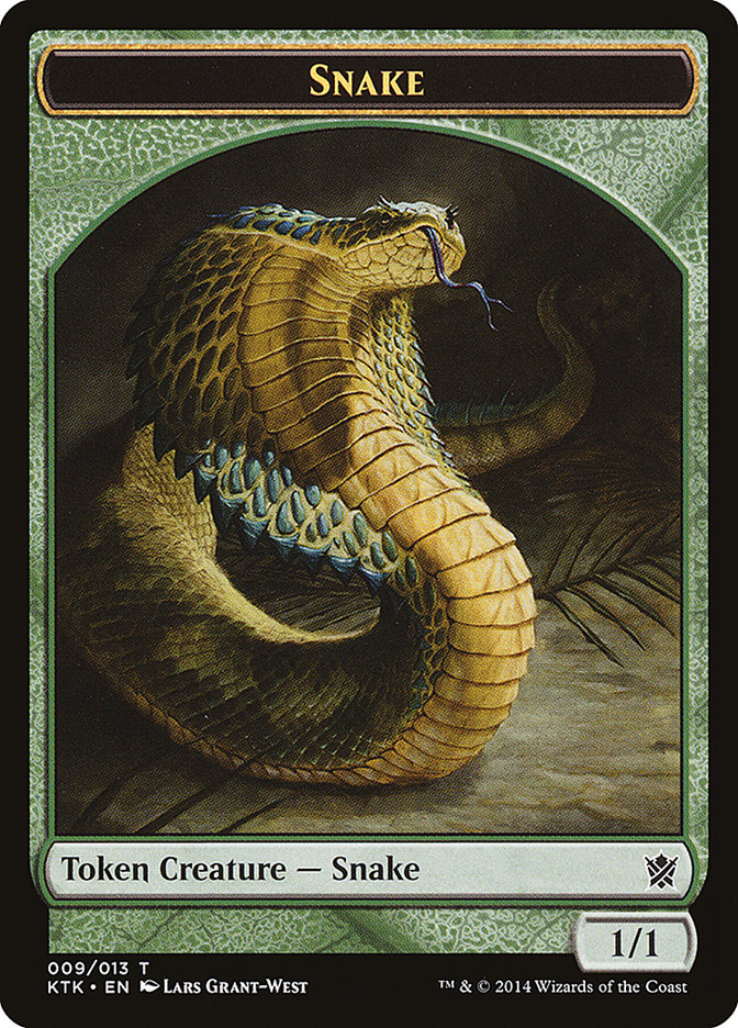 Snake Token [Khans of Tarkir Tokens] | Lots Moore NSW