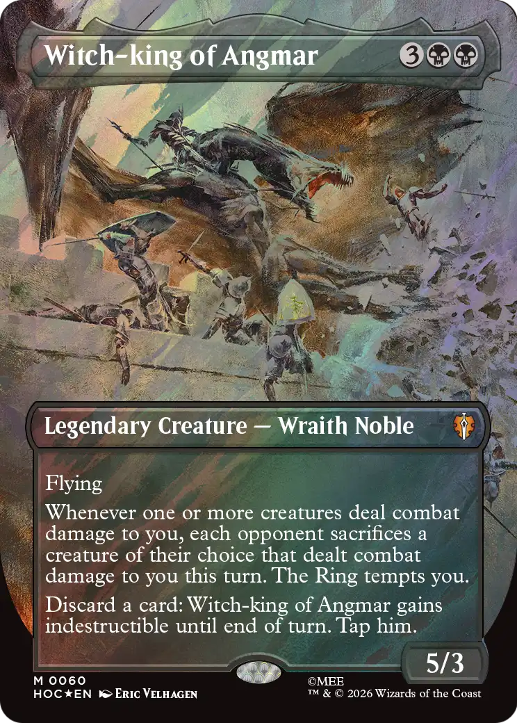 Witch-king of Angmar (Borderless) (Surge Foil) [The Hobbit: Eternal-Legal] | Lots Moore NSW
