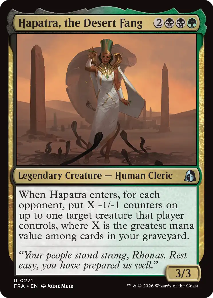 Hapatra, the Desert Fang [Reality Fracture] | Lots Moore NSW