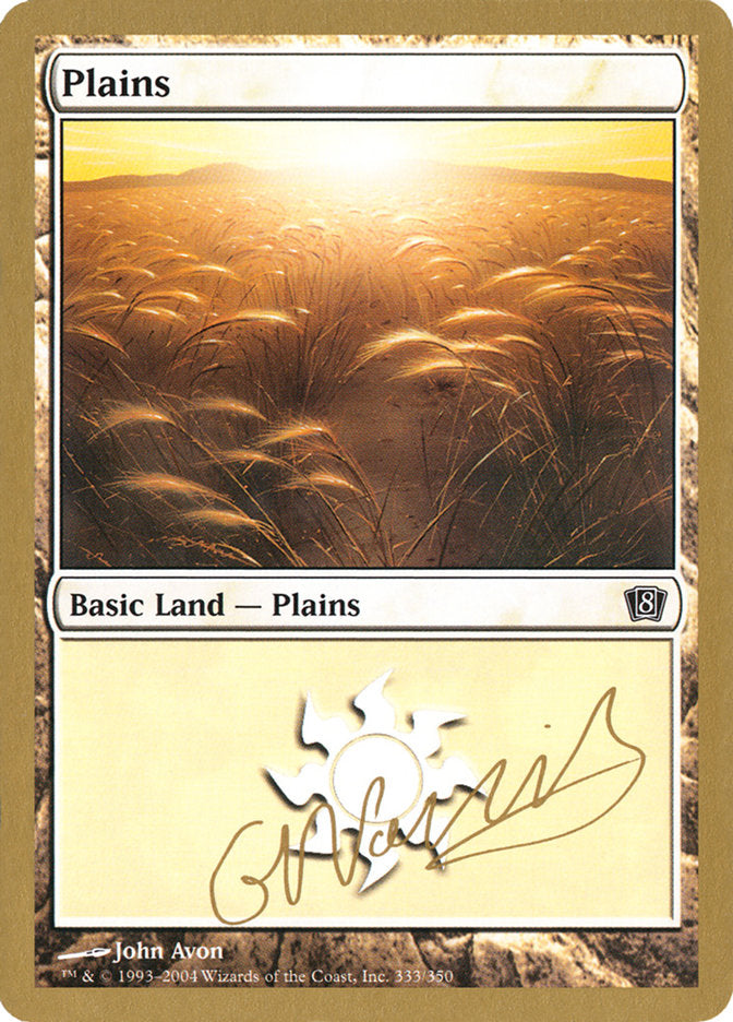 Plains (gn333) (Gabriel Nassif) [World Championship Decks 2004] | Lots Moore NSW