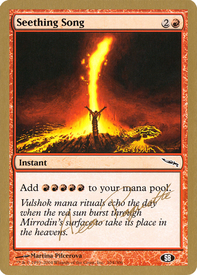Seething Song (Aeo Paquette) (SB) [World Championship Decks 2004] | Lots Moore NSW