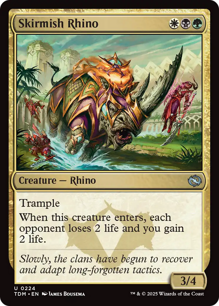 Skirmish Rhino (224) [Tarkir: Dragonstorm] | Lots Moore NSW