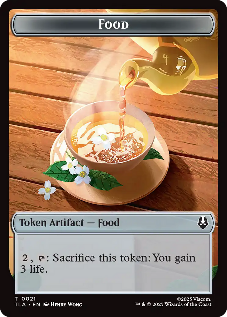 Clue (0018) // Food (0021) Double-Sided Tokens [Avatar: The Last Airbender Tokens] | Lots Moore NSW