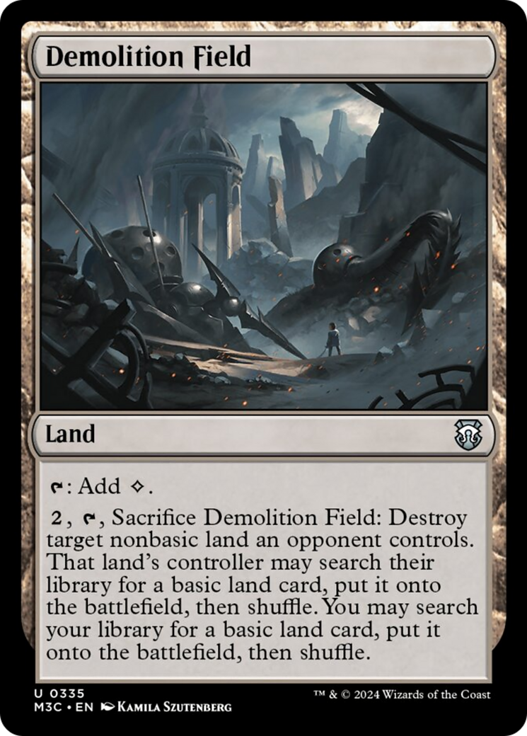 Demolition Field (Ripple Foil) [Modern Horizons 3 Commander] | Lots Moore NSW