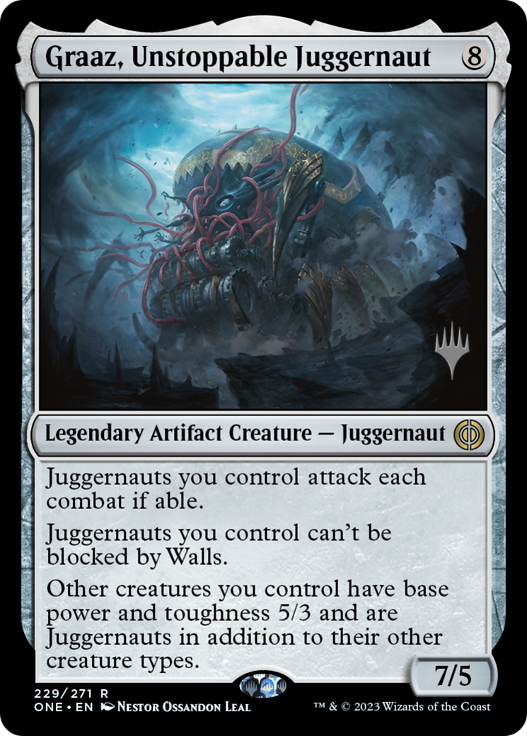 Graaz, Unstoppable Juggernaut (Promo Pack) [Phyrexia: All Will Be One Promos] | Lots Moore NSW