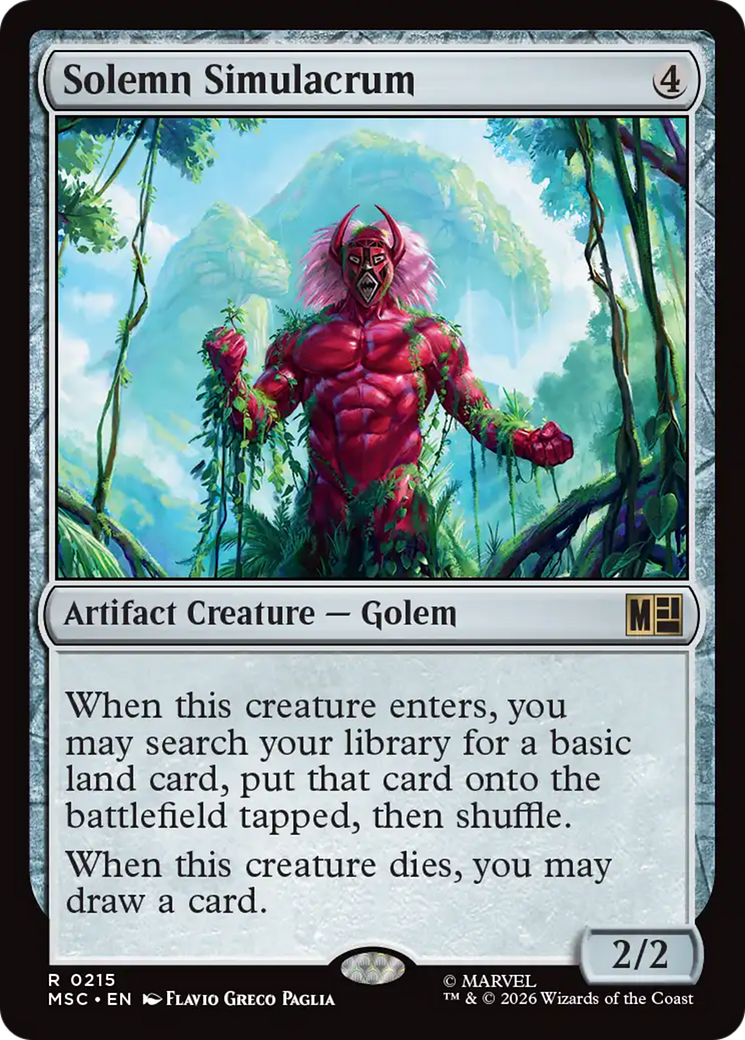 Solemn Simulacrum (Surge Foil) [Marvel Super Heroes Commander] | Lots Moore NSW